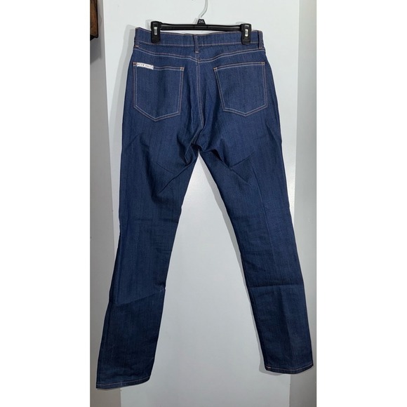 Tom James Blue Delta men's medium wash custom jeans contrast stitching 32" X 33" - Picture 4 of 9